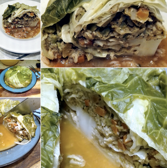 Vegan Chou Farci (Stuffed Cabbage) Recipe