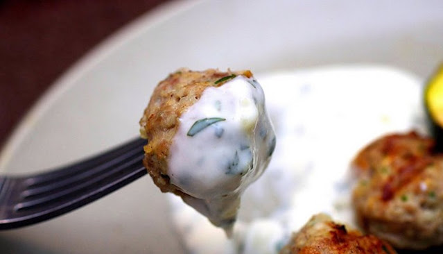 Meatballs with Dill/Mint Sauce Recipe