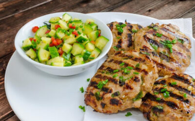 Gluten Free Asian Turkey Burger Recipe with Spicy Pickles