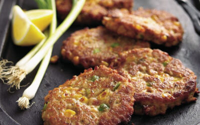 Salmon Corn and Chipotle Cakes Recipe