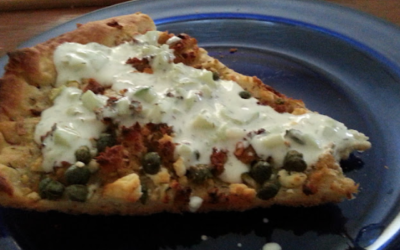 Mediterranean Pizza with a Twist Recipe / Fancy Salmon Loaf Pizza