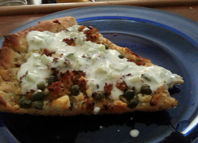 Mediterranean Pizza with a Twist Recipe / Fancy Salmon Loaf Pizza