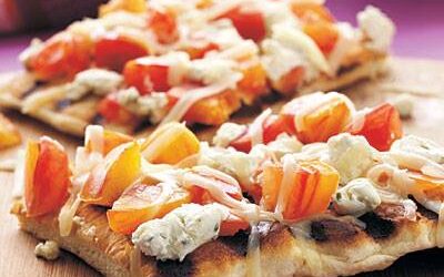 Grilled Heirloom Tomato and Goat Cheese Pizza Recipe