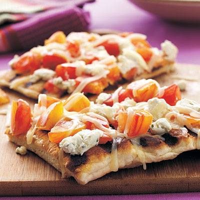 Grilled Heirloom Tomato and Goat Cheese Pizza Recipe