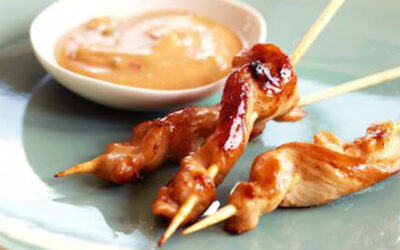 Gluten Free Chicken Kabobs with Peanut Sauce Recipe