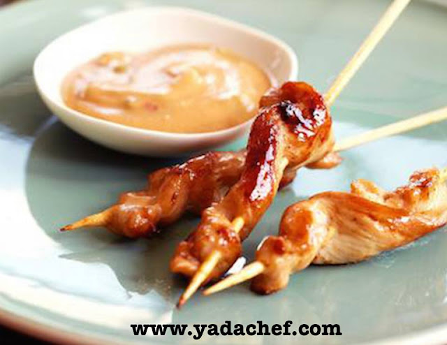 Gluten Free Chicken Kabobs with Peanut Sauce Recipe