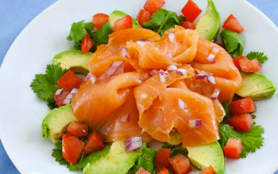 Gluten Free Smoked Salmon and Avocado Salad