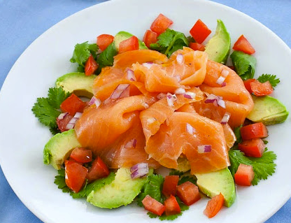 Gluten Free Smoked Salmon and Avocado Salad