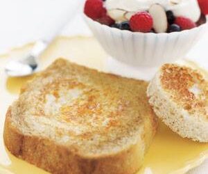 Egg In A Hole With Berries and Yogurt Recipe