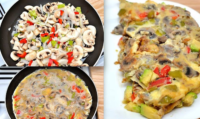 Easy Vegetable and Cheese Omelet Recipe