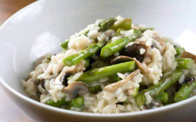 Asparagus and Mushroom Risotto (Pressure Cooker) Recipe