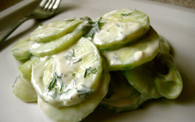 Polish Cucumbers / Polish Mizeria Recipe