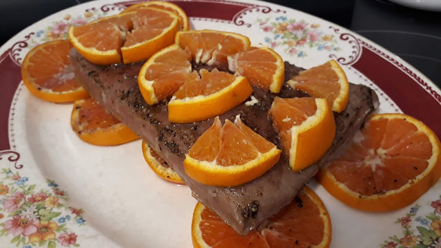 Roasted Tuna with Spiced Oranges Recipe