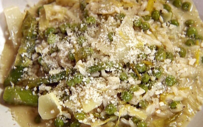 Asparagus, Pea, and Lemon Risotto Recipe