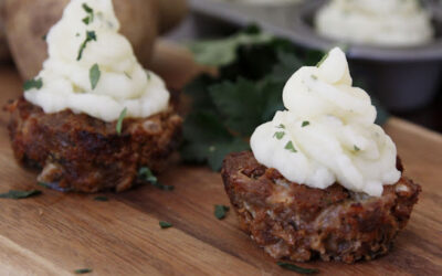 Meatloaf Cupcakes with Mashed Potato Icing Recipe