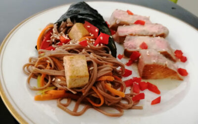 Wasabi Sauce for Seared Tuna Recipe (Pictured with Soba Salad)