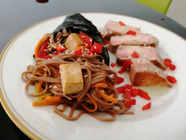 Wasabi Sauce for Seared Tuna Recipe (Pictured with Soba Salad)