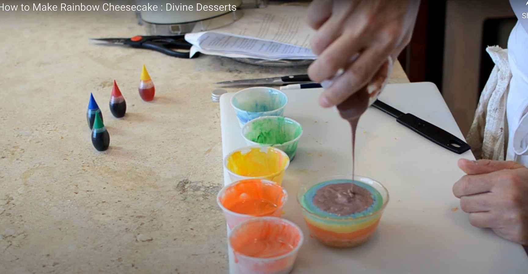 How to Make Rainbow Cheesecakes Recipe and Video