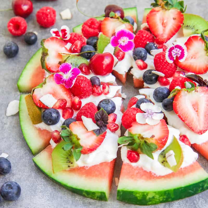 Bikini Friendly Watermelon Pizza Recipe