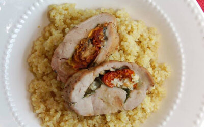 Stuffed Pork Tenderloin Caprese Style Recipe