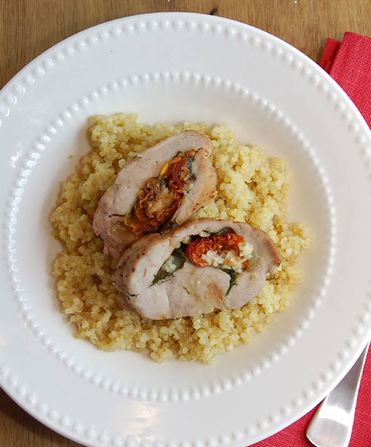 Stuffed Pork Tenderloin Caprese Style Recipe