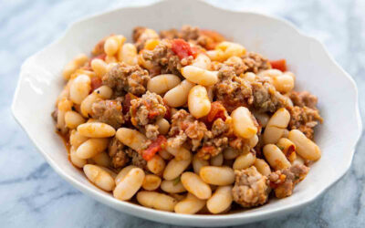 Italian Sausage with White Beans and Sage Recipe