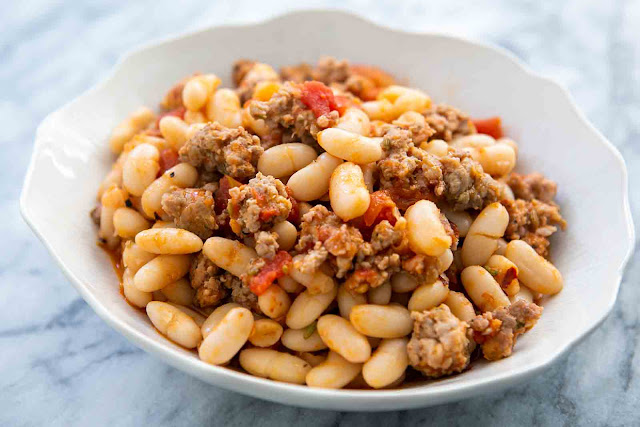 Italian Sausage with White Beans and Sage Recipe