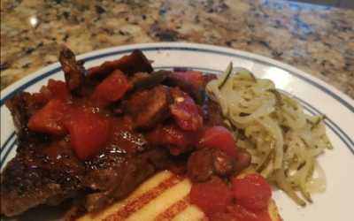 Steak with Tomato/Mushroom Ragu Recipe