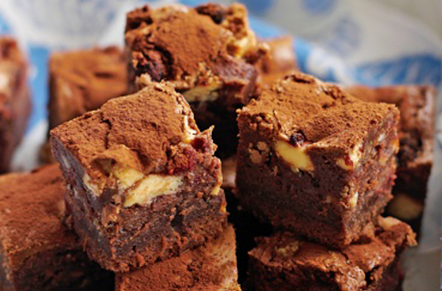 Chocolate Chunk & Raspberry Brownies Recipe