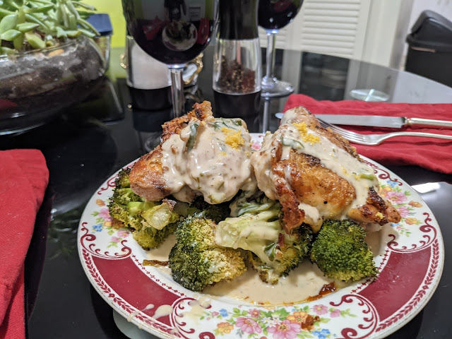 Chicken with Basil Lemon Cream Sauce Recipe