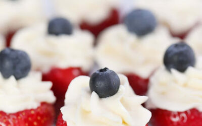 Easy Patriotic Cheesecake Strawberries Recipe