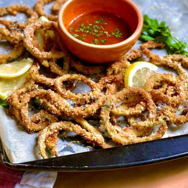 Baked Zucchini Curly Fries with Parmesan & Herbs Recipe