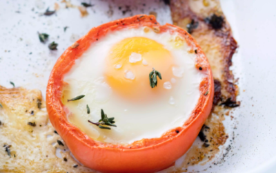 Baked Eggs in Tomato Cups Recipe