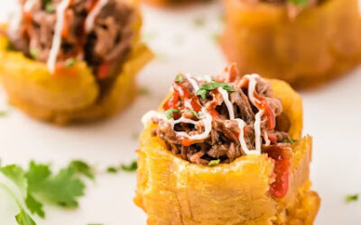 Cuban Stuffed Plantain Cups or Tostones Rellenos Recipe