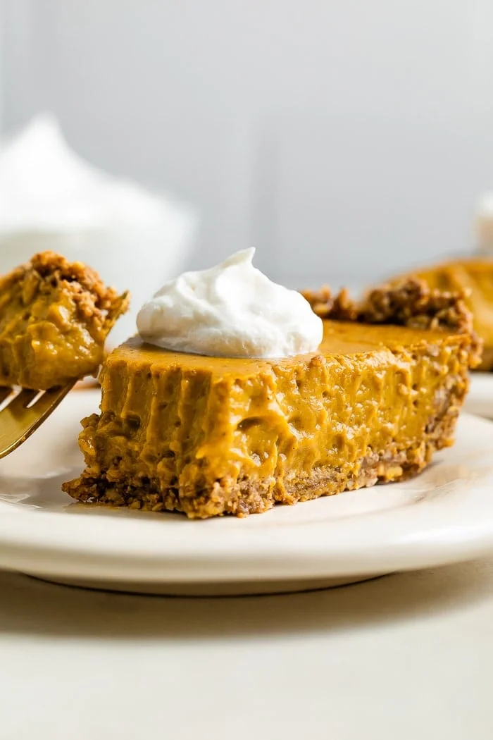 Tofu Pumpkin Pie Recipe - Gluten Free & Dairy Free