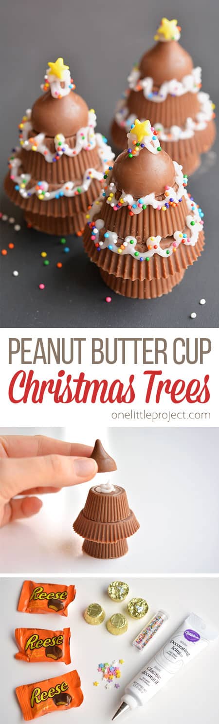 Peanut Butter Cup Christmas Trees