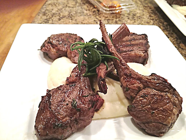 Black Garlic Lamb Chops with Red Wine Reduction