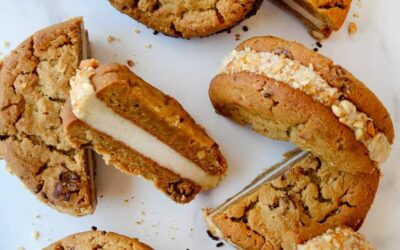 Peanut Butter and Banana Nice Cream Sandwiches
