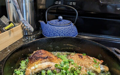 Braised Chicken with Squash and Mustard Greens Recipe