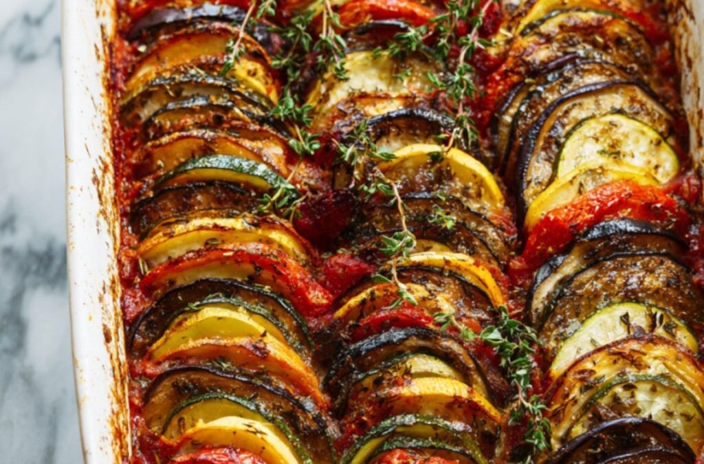 Briam Recipe (Greek Vegetable Bake)