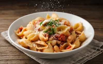 Pasta with White Beans, Tomato and Basil Recipe