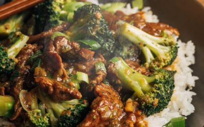 Chinese Sliced Steak, Onion and Broccoli Stir-Fry