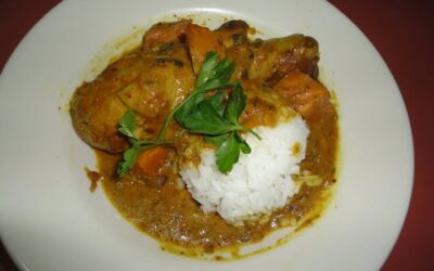 Spicy Red Madras Coconut Chicken Curry