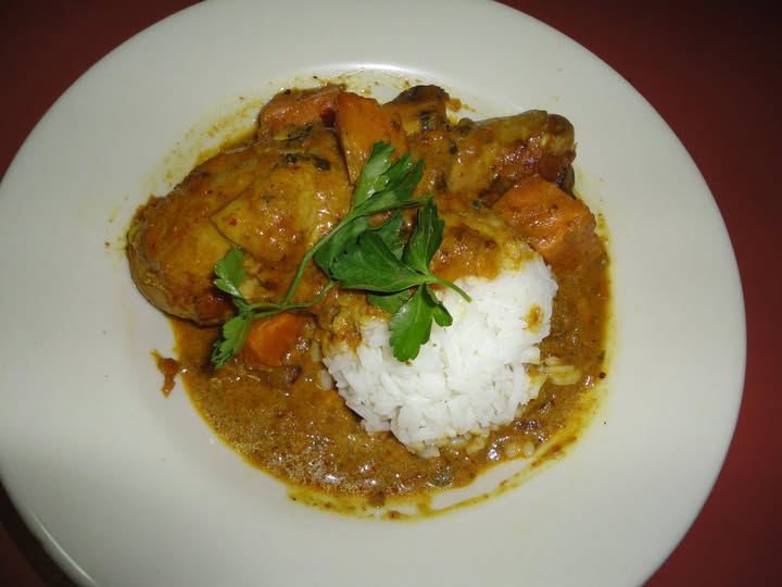 Spicy Red Madras Coconut Chicken Curry