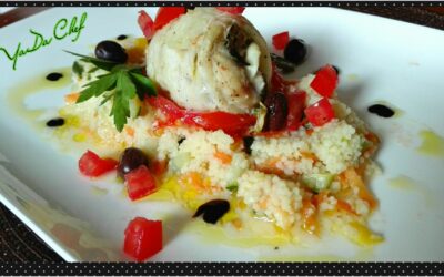 Greek Feta Stuffed Fish (Roulade) with Tomatoes & Black Olives Recipe