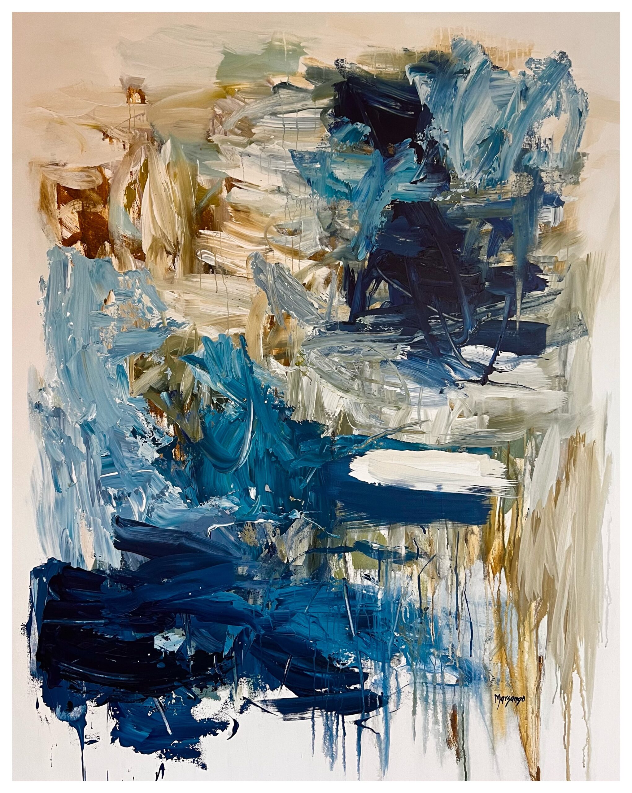 Seabound Man o’ War Series 48w x 60h Marsango Art Gallery and Studio Jensen Beach