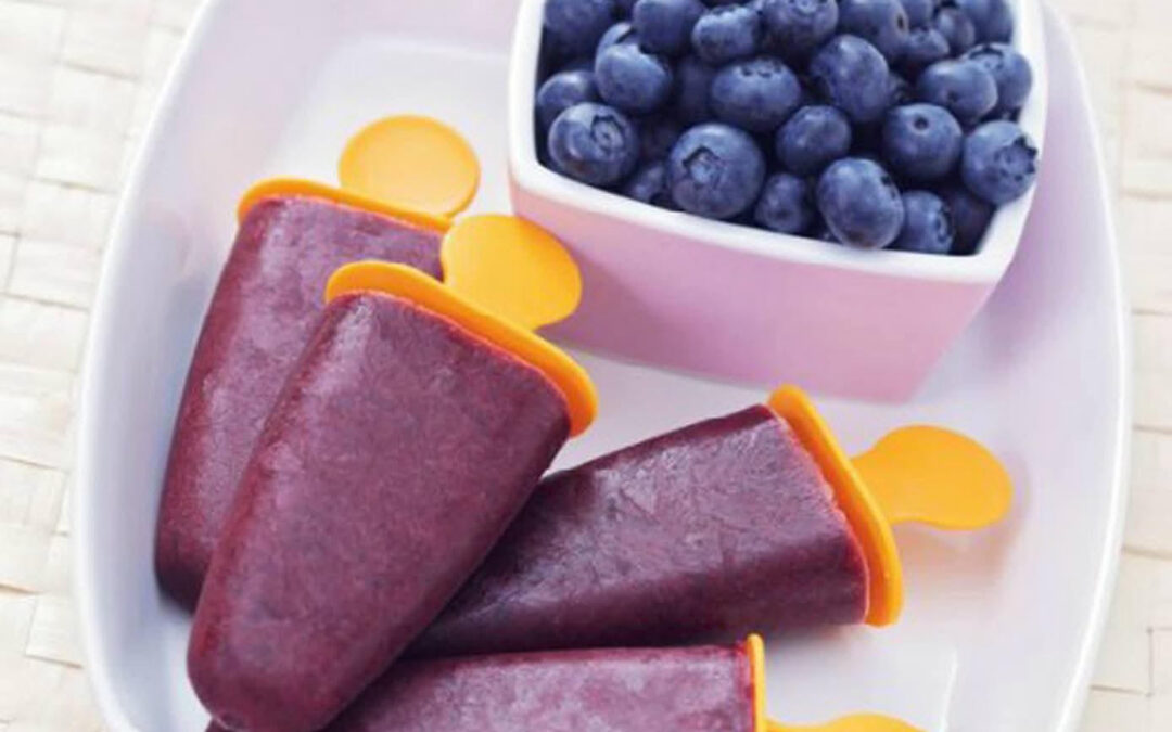 Blueberry Ice Popsicles Recipe